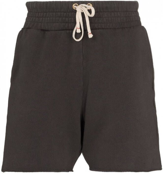 Les Tien Trainingsshorts met trekkoordtaille Grijs