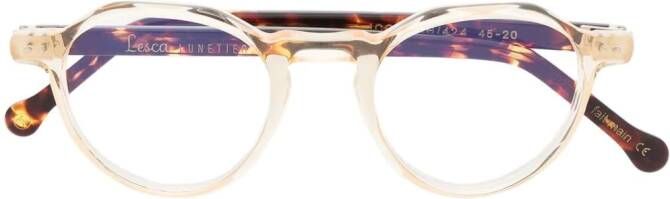 Lesca Bril met schildpadschild design Beige