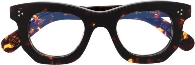 Lesca Bril met schildpadschild design Bruin