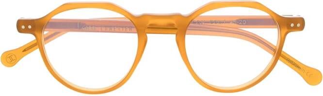 Lesca Icon C1 bril met rond montuur Geel