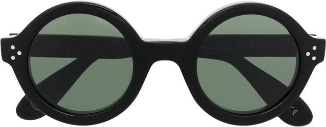 Lesca Phil zonnebril met rond montuur Zwart