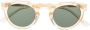 Lesca Pica zonnebril met doorzichtig vierkant montuur Beige - Thumbnail 1