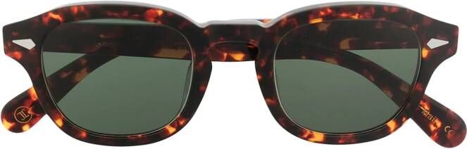 Lesca Posh 100 zonnebril met schildpadschild design Bruin