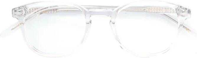 Lesca round frame glasses Beige