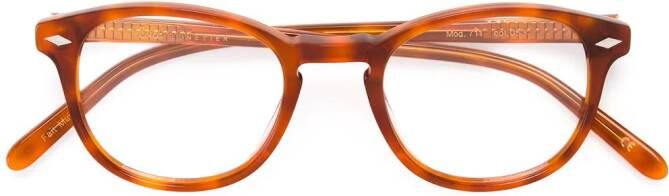 Lesca round frame glasses Bruin