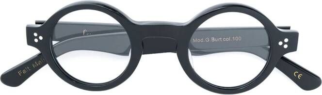 Lesca round frame glasses Zwart