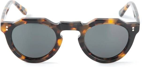 Lesca round frame sunglasses Bruin