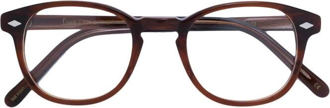 Lesca rounded glasses Bruin