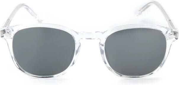 Lesca transparent frame sunglasses Wit