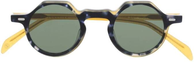 Lesca Zonnebril met rond montuur Blauw