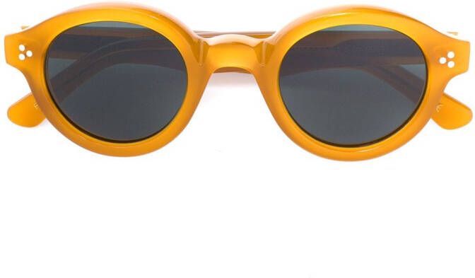 Lesca zonnebril met ronde glazen Beige