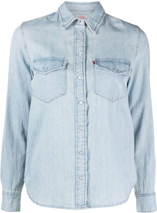 Levi's Denim blouse Blauw