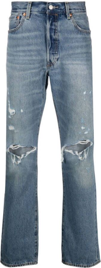 Levi's Gerafelde jeans Blauw