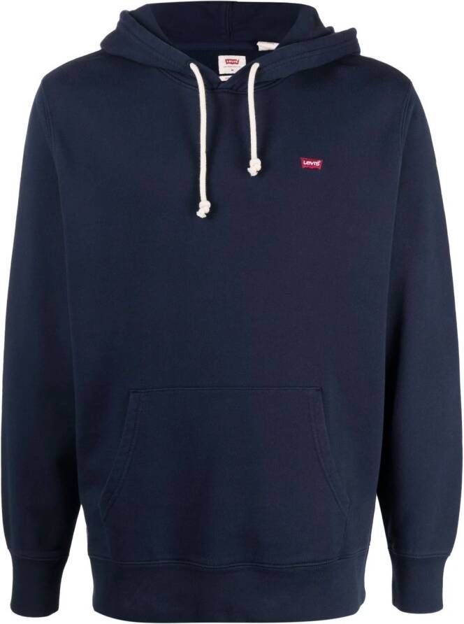 Levi's Hoodie met logopatch Blauw