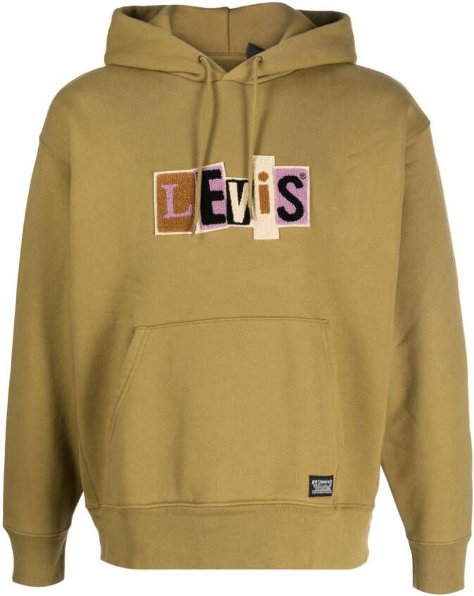 Levi's Hoodie met logopatch Groen