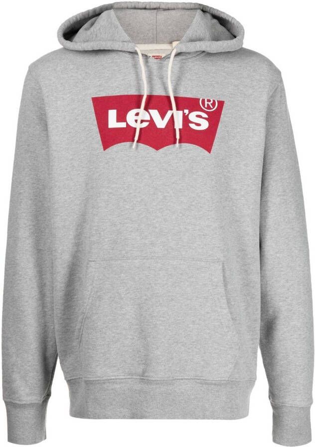 Levi's Hoodie met logoprint Grijs
