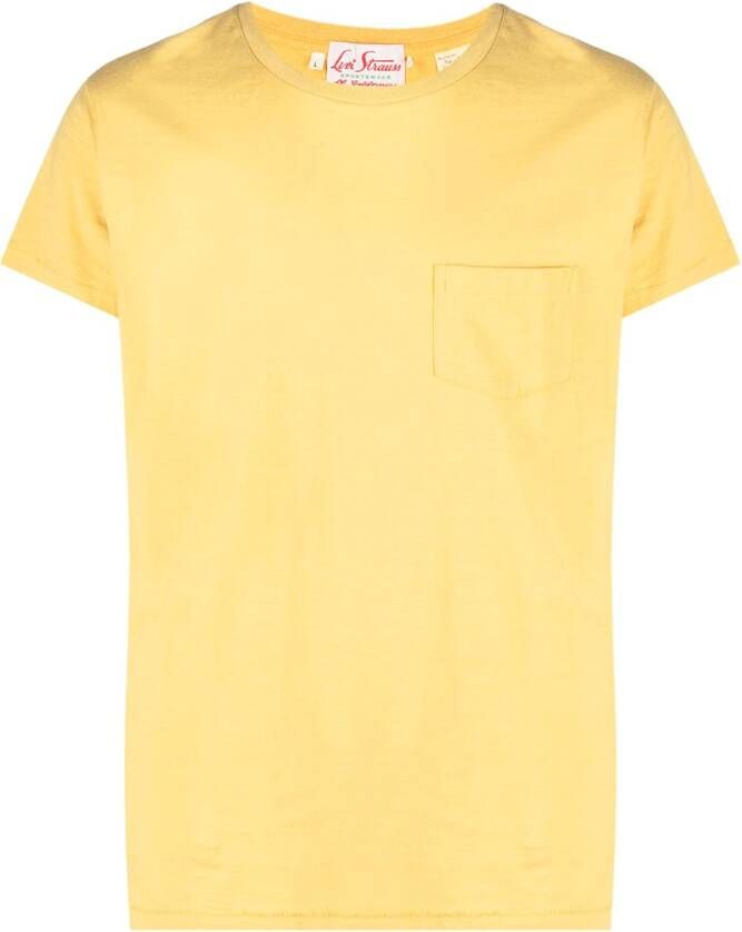 Levi's Katoenen T-shirt Geel