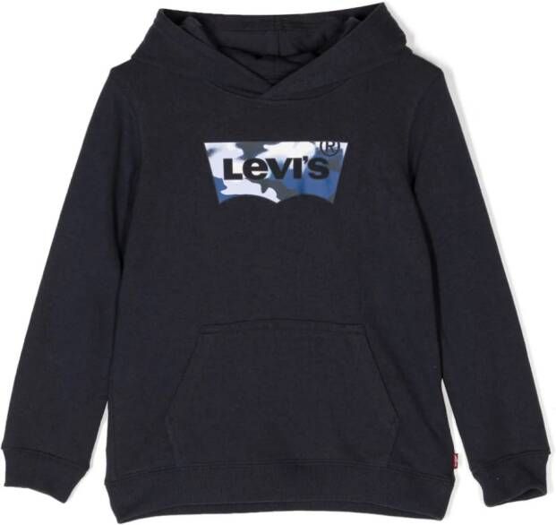 Levi's Kids Hoodie met logoprint Blauw