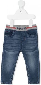 Levi's Kids Jeans met logo tailleband Blauw