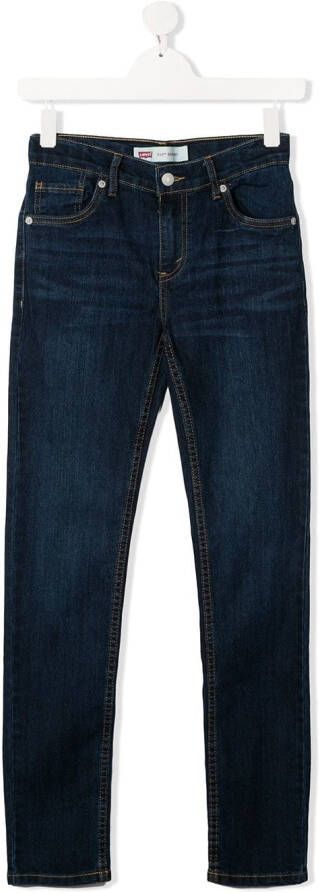 Levi's Kids Jeans met stonewash-effect Blauw