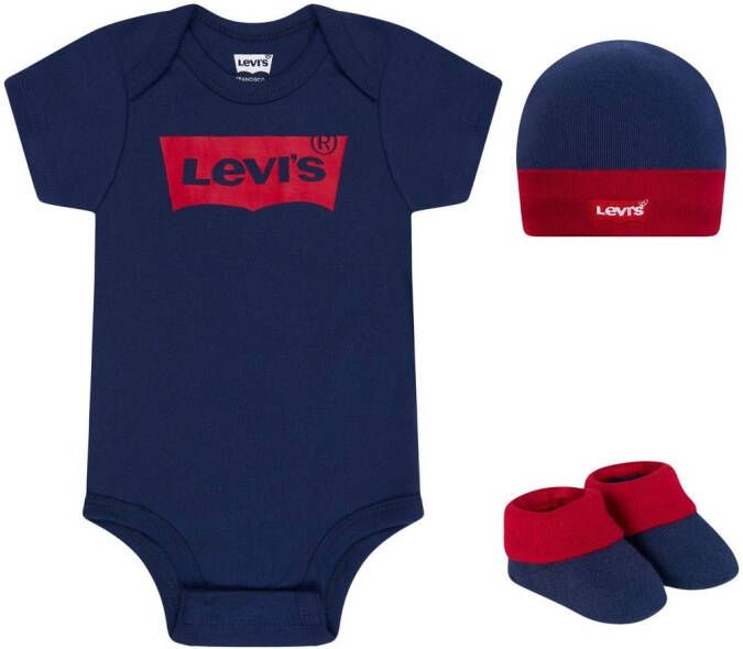 Levi's Kids "Muts romper en slofjes " Blauw