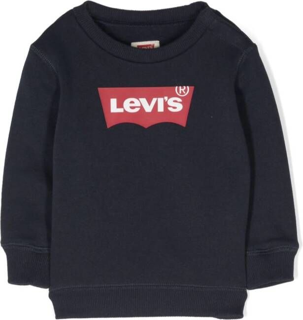 Levi's Kids Sweater met logoprint Blauw