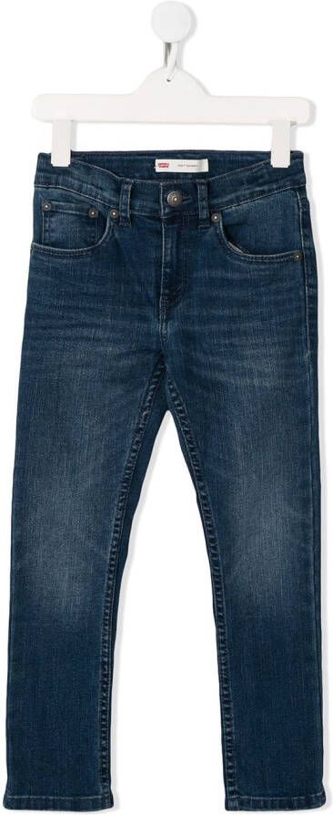 Levi's Kids Slim-fit jeans Blauw