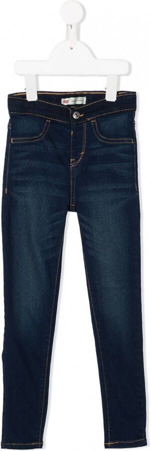 Levi's Kids Slim-fit jeans Blauw