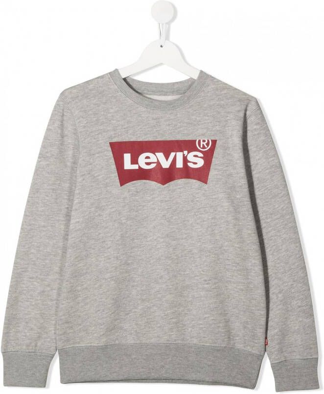 Levi's Kids Sweater met logo Grijs