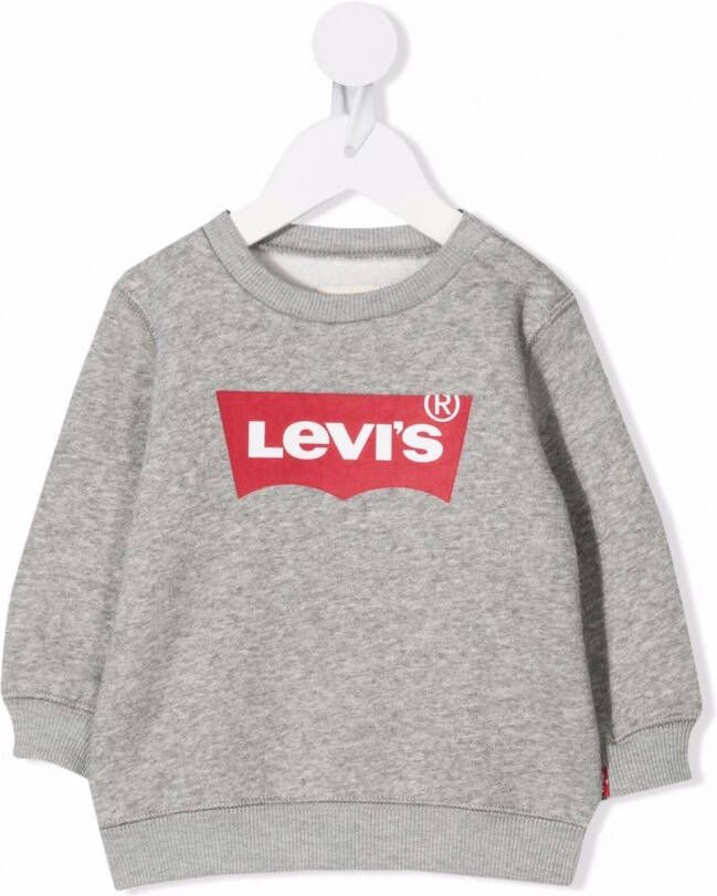 Levi's Kids Sweater met logoprint Grijs