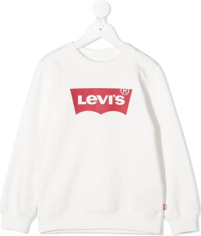 Levi's Kids Sweater met logoprint Wit