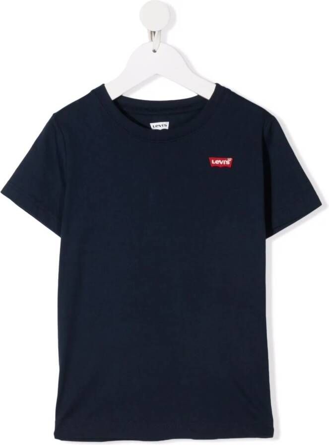 Levi's Kids T-shirt met logopatch Blauw