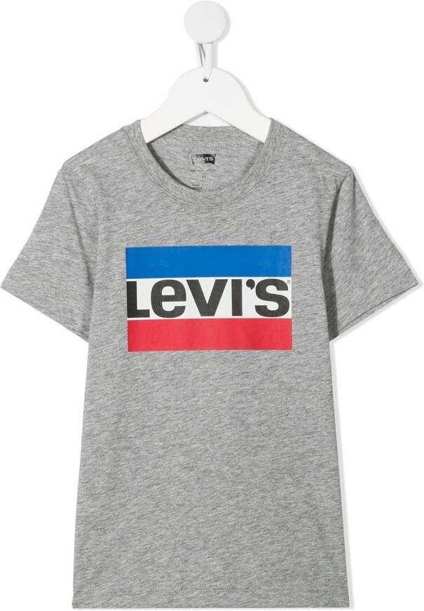 Levi's Kids T-shirt met logoprint Grijs