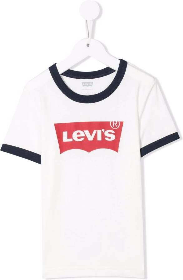Levi's Kids T-shirt met logoprint Wit