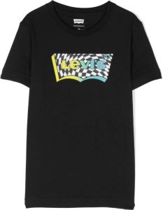 Levi's Kids T-shirt met logoprint Zwart