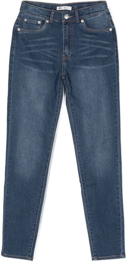 Levi's Kids Mom-fit jeans Blauw