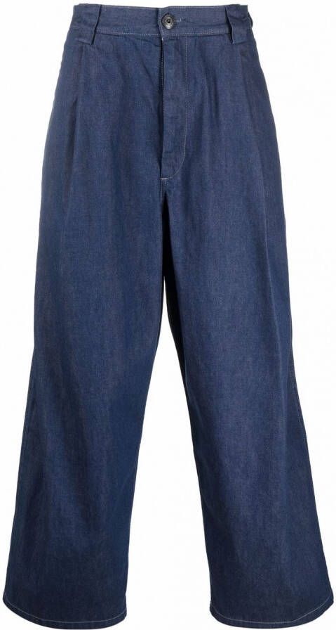Levi's: Made & Crafted Jeans met wijde pijpen Blauw