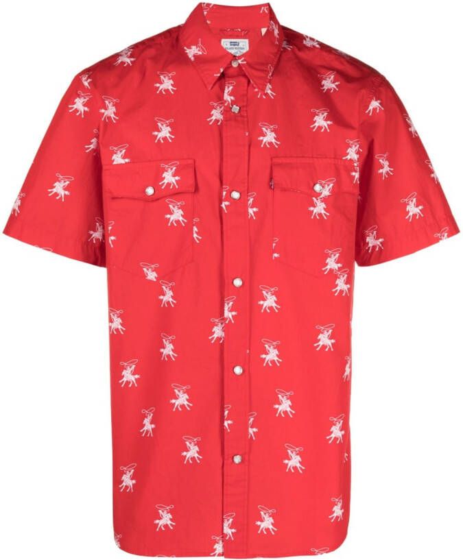 Levi's Overhemd met print Rood