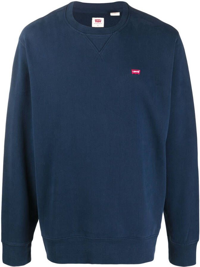 Levi's Sweater met logodetail Blauw