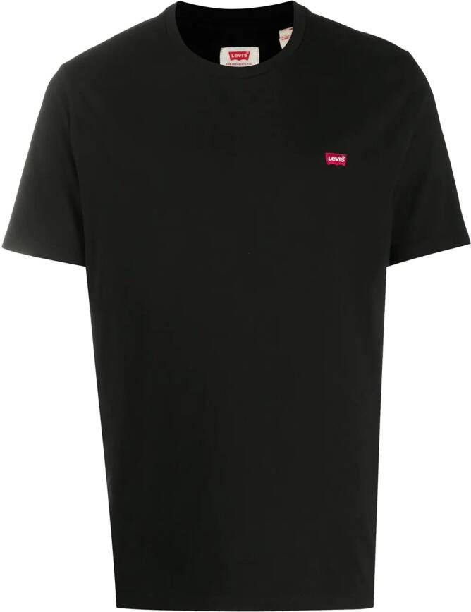 Levi's T-shirt met geborduurd logo Zwart