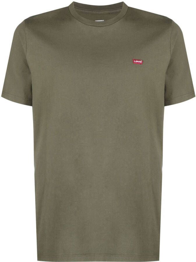 Levi's T-shirt met logopatch Groen