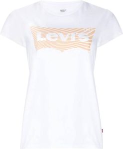 Levi's T-shirt met logoprint Wit