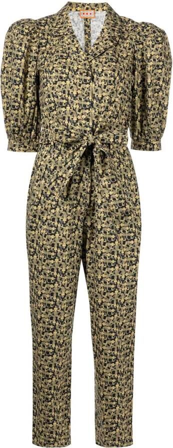 Lhd Jumpsuit met zeemeerminprint Beige