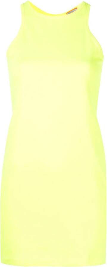 Lhd Mouwloze mini-jurk Geel