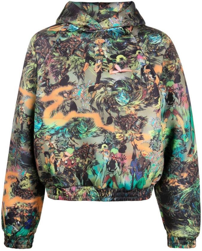 Liberal Youth Ministry Hoodie met patroon Groen