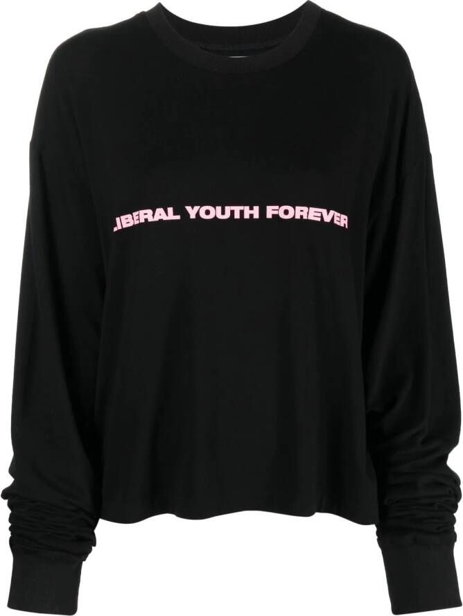 Liberal Youth Ministry Sweater met print Zwart
