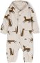 Liewood Romper met dierenprint Bruin - Thumbnail 1
