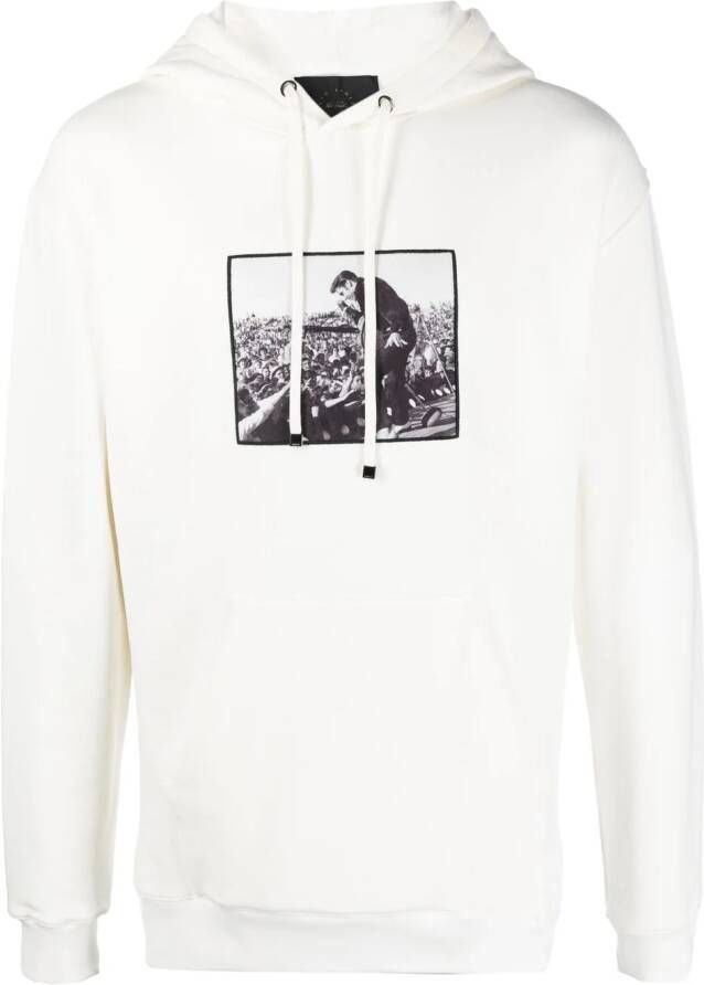 Limitato Hoodie met print Wit