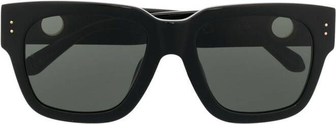 Linda Farrow Amber zonnebril met oversized montuur Zwart