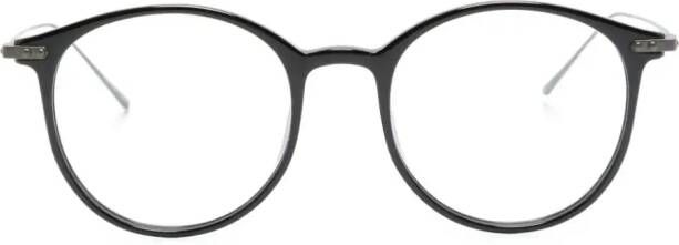 Linda Farrow Gray bril met rond montuur Zwart